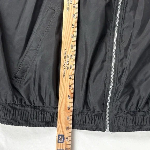 VNTG 90s Adidas Jacket Men XXL Black & White Striped Bold "adidas" Color Block - Picture 12 of 12